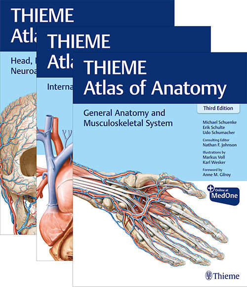 THIEME Atlas of Anatomy, Three Volume Set, Third Edition, 9781684204434