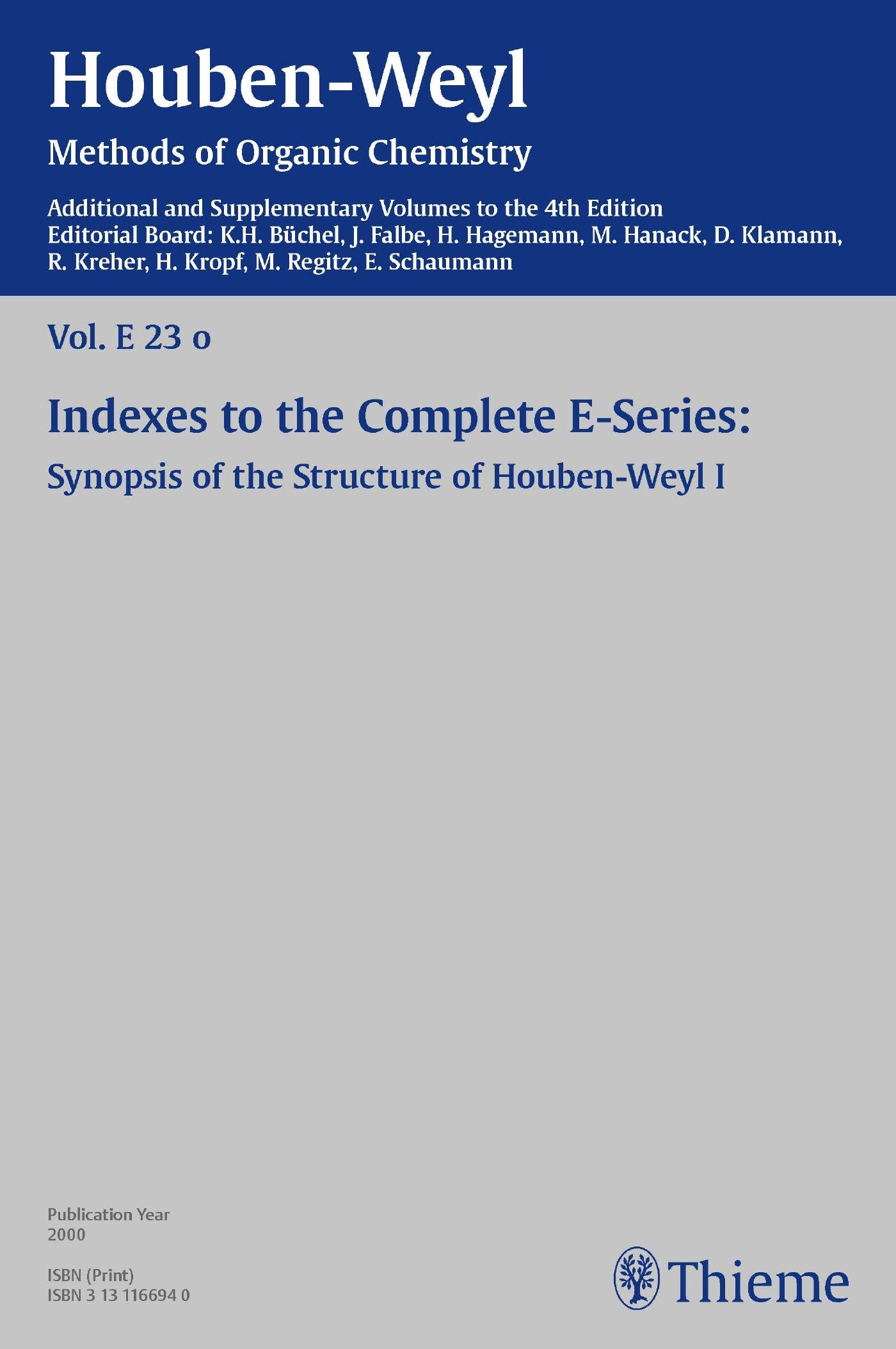 Houben-Weyl Methods of Organic Chemistry Vol. E 23o, 4th Edition Supplement, 9783131827647
