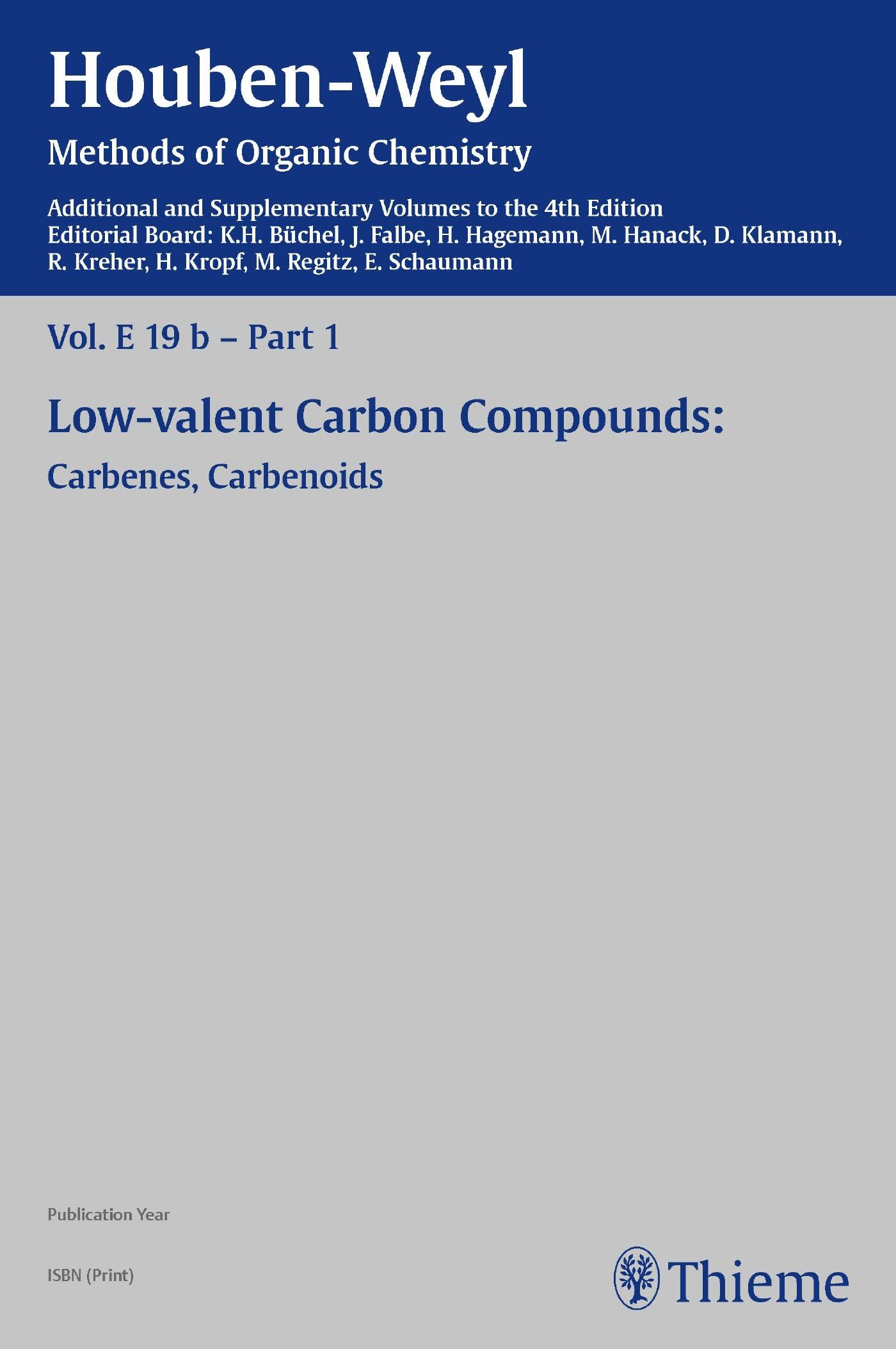 Houben-Weyl Methods of Organic Chemistry Vol. E 19b, 4th Edition Supplement, 9783131820242
