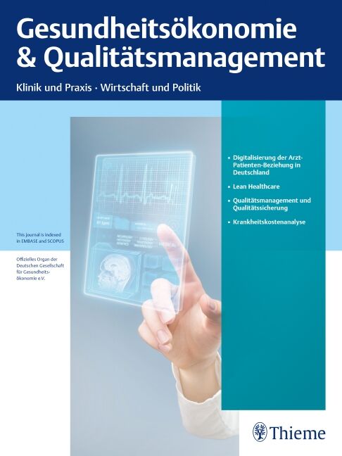 Gesundheitsökonomie & Qualitätsmanagement, 1432-2625
