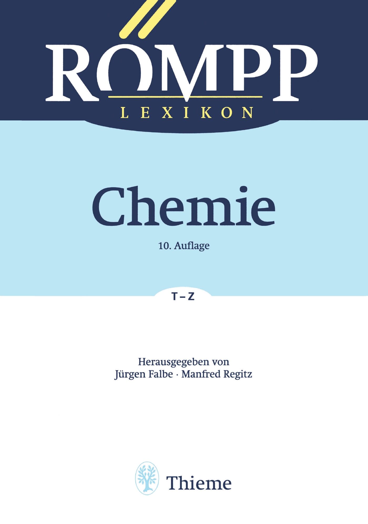 RÖMPP Lexikon Chemie, 10. Auflage, 1996-1999, 9783132000612