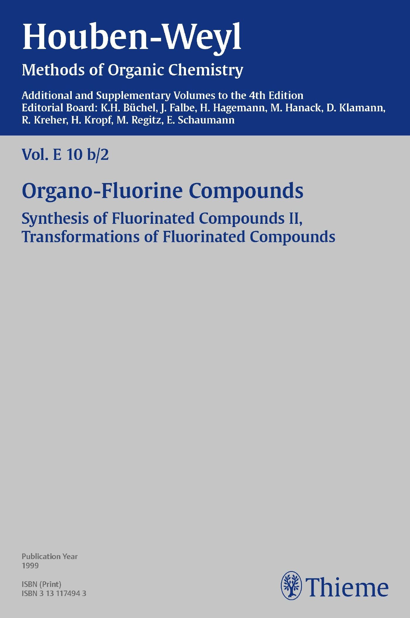 Houben-Weyl Methods of Organic Chemistry Vol. E 10b/2, 4th Edition Supplement, 9783131815644