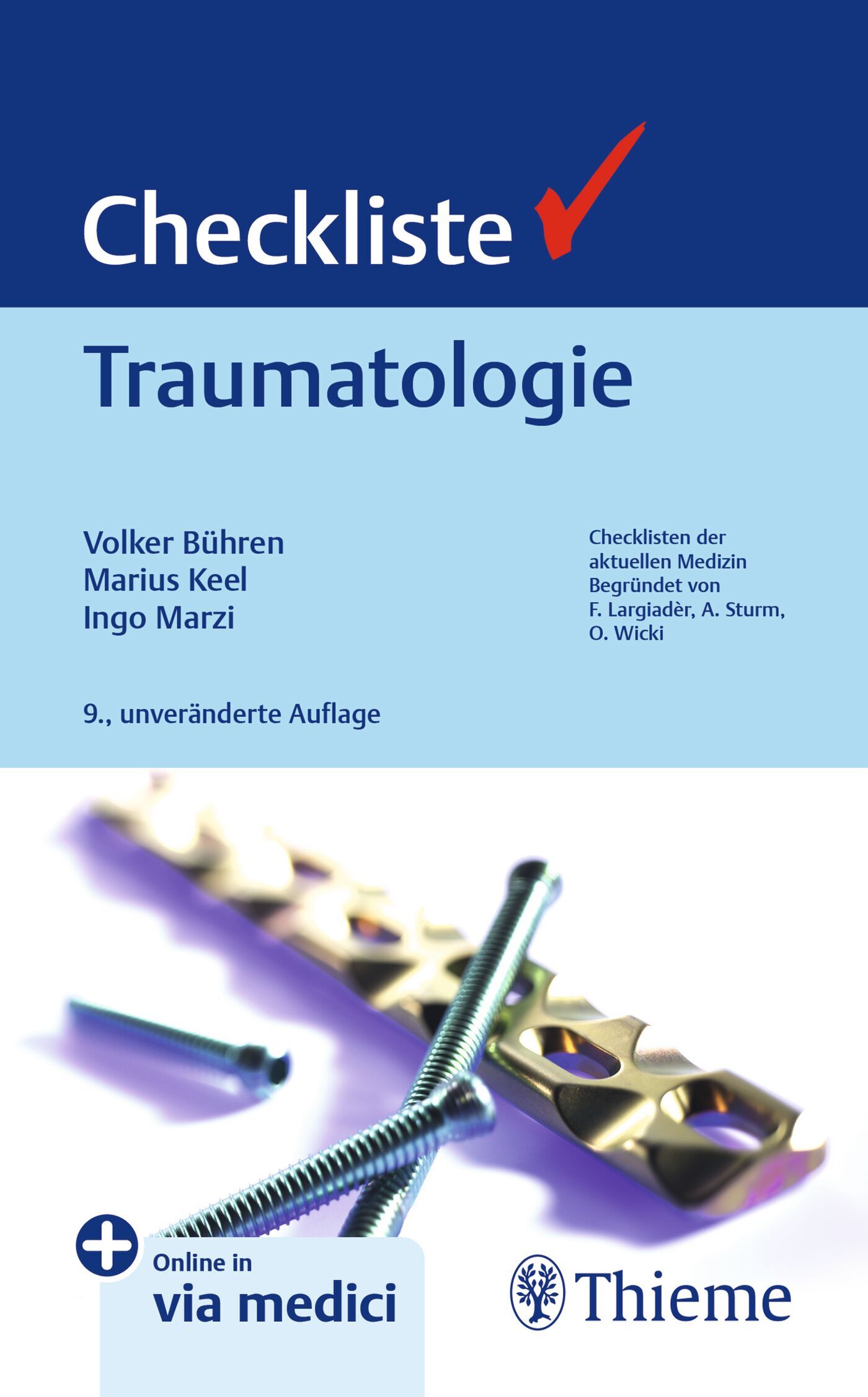 Checkliste Traumatologie, 9783132459281