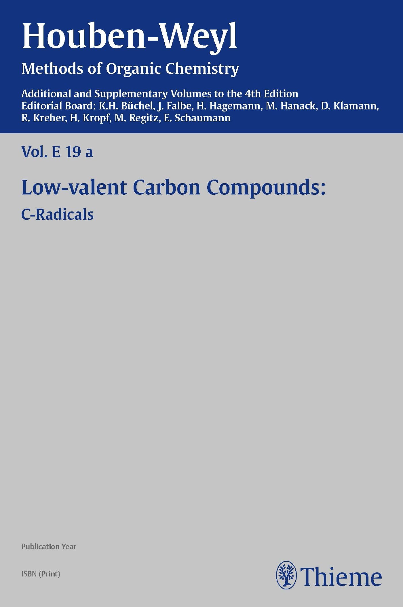 Houben-Weyl Methods of Organic Chemistry Vol. E 19a, 4th Edition Supplement, 9783131820143