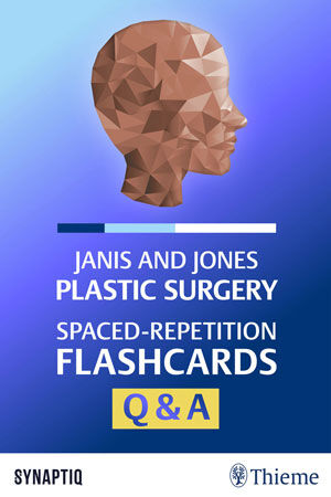 Janis and Jones Plastic Surgery Spaced-Repetition Flashcards - cover for plastic surgery Anki-like flashcard deck based on Janis' Essentials of Plastic Surgery, ideal for residents, fellows and medical students