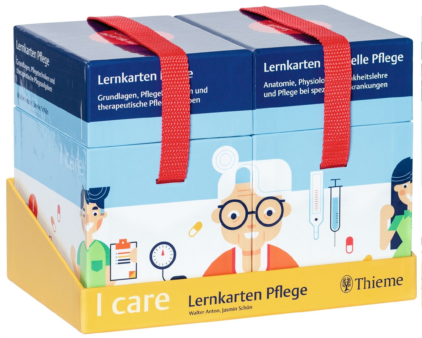 I care Lernkarten Pflege – Set (im Schuber), 9783132402041