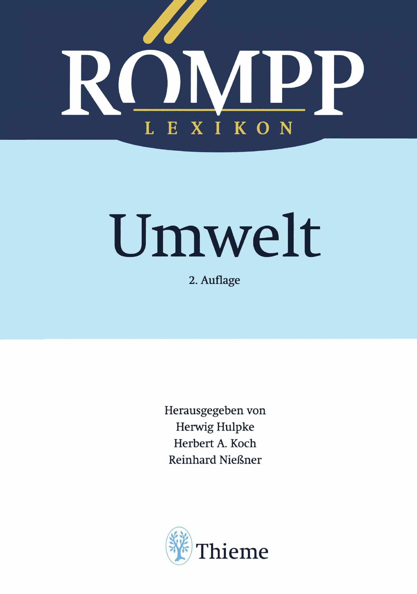 RÖMPP Lexikon Umwelt, 2. Auflage, 2000, 9783131793423