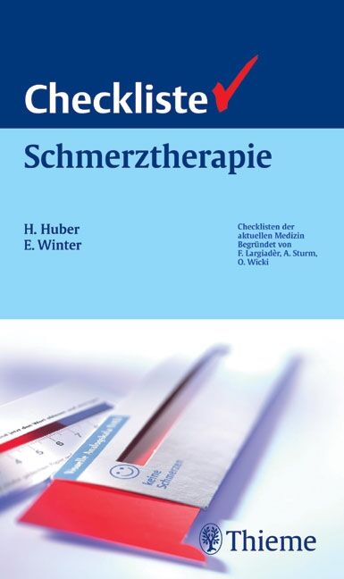 Checkliste Schmerztherapie, 9783131296719