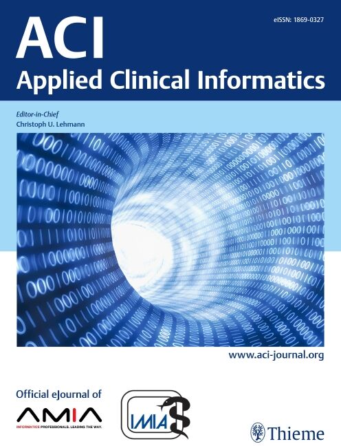 ACI  Applied Clinical Informatics, 1869-0327.4