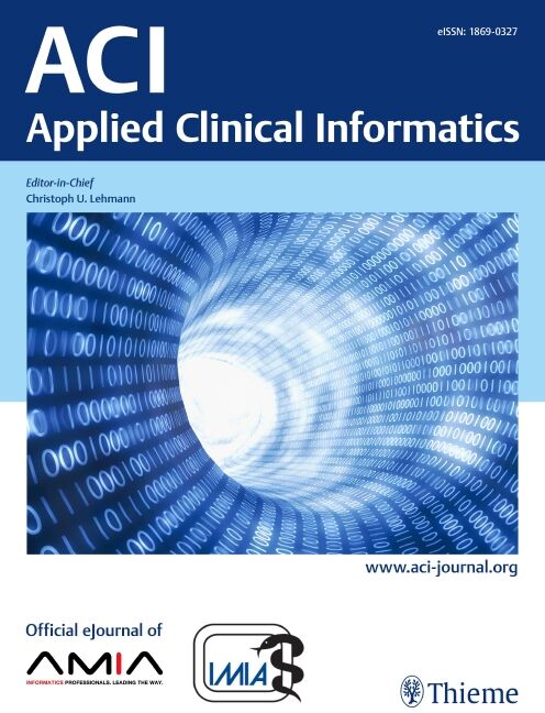 Applied medical. Informatics. Applied. Methods in Medical Informatics.