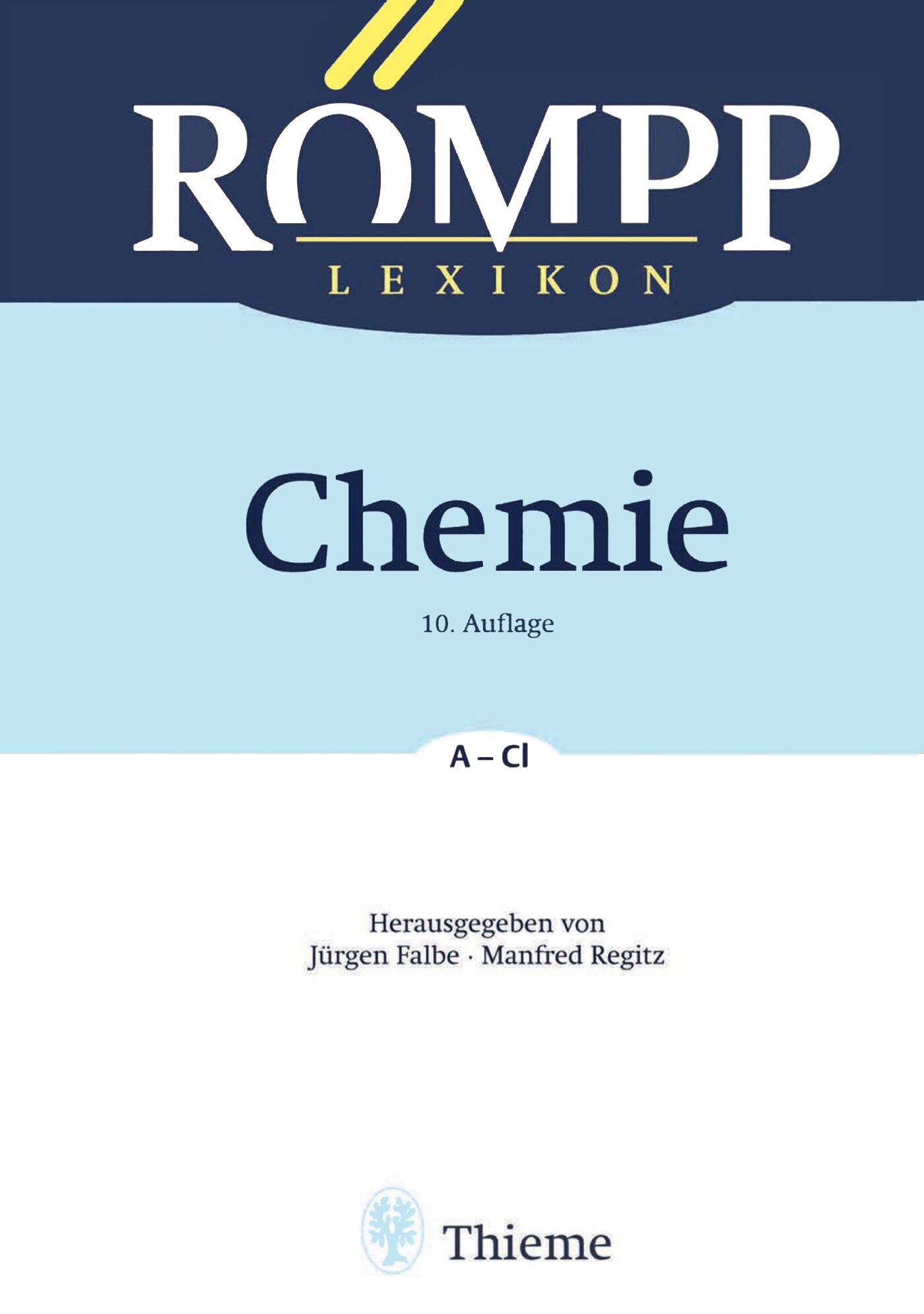 RÖMPP Lexikon Chemie, 10. Auflage, 1996-1999, 9783131999511